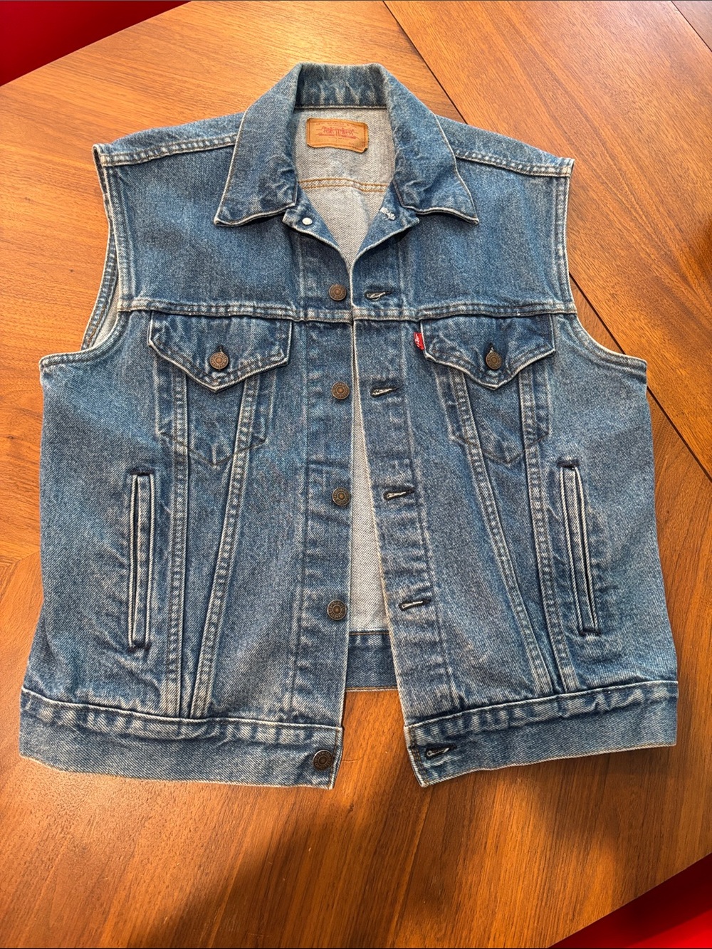Levi's Classic Medium Blue Denim Vest